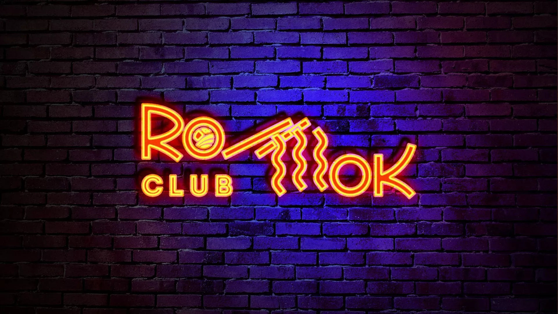 Разработка интерьерной вывески суши-бара «Roll Wok Club» в Аргуне